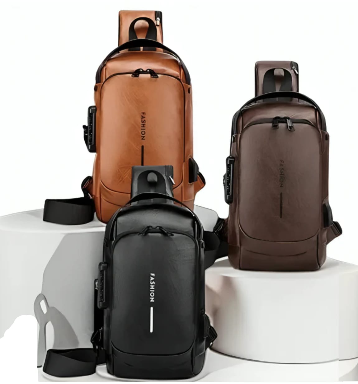 Miniatura 3 de NUEVO BOLSO ANTIRROBO CON USB - COLOR: CAMEL